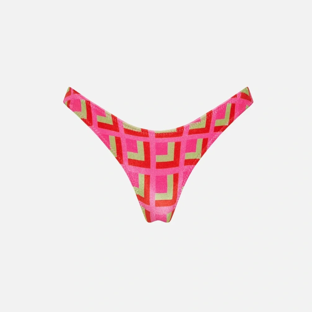triangl swimwear Pink Geometric Bikini Set